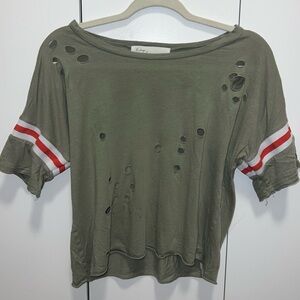 Army green t-shirt